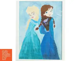 Anna og Elsa billede (str. 43 x 33 cm)