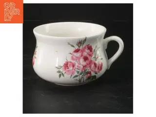 Porcelænskop med rosemotiv fra Portmeirion Pottery (str. Ø 11 cm)