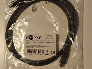 Goobay 67976, 1 m, USB C, USB C, USB 2.0 nyt.