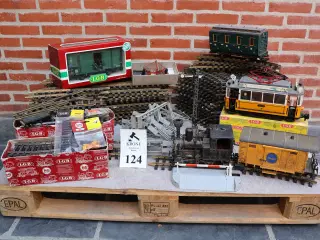  LGB model lokomotiv nr 2020 + div vogne, skinner 