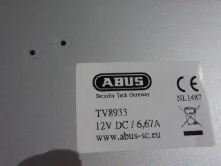 DVR optager Fra Abus  TV8933 overvågning