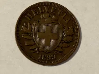 2 Rappen Switzerland 1899
