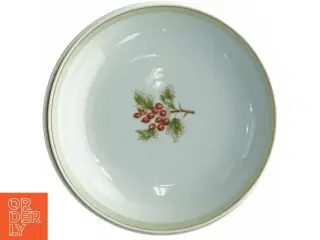 Porcelænstallerkner med dekoration fra Lyngby (str. Diameter 20 cm)