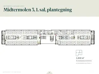 Moderne kontorer lige ved kajkanten