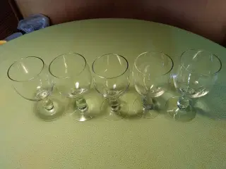 5 Ballonglas med balusterstilk Kastrup/Holmegård