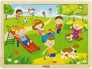 VIGA træpuslespil årstider, forår, str. 30x22,5 cm, 24 brikker, 1 stk.