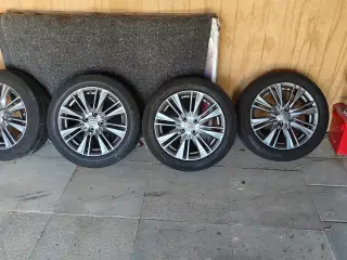 orginale suzuki baleno alu fælge med gode sommerdæ