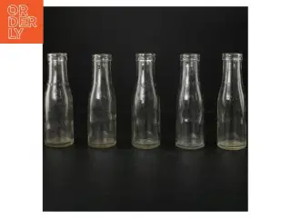 Mælke-flødeflasker Genbrugsglasflasker (str. H. 17,5 cm. 20 ml)