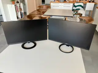 To skærme