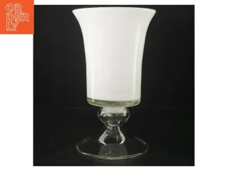 Håndlavet Glas Pokal vase (str. 25,5 cm. ø. 15 cm)