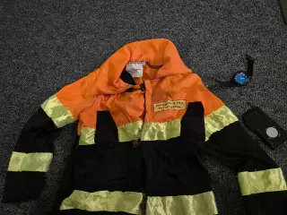 Brandmands kostume Med ur og workie Str 3-5 år