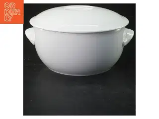 Porcelænsgryde med låg fra Pillivuyt (str. 11x20 cm)