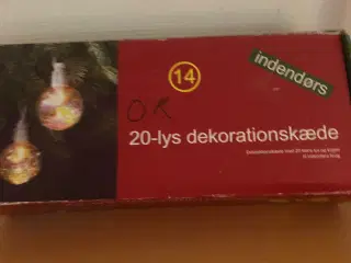 20 lys dekorationskæde