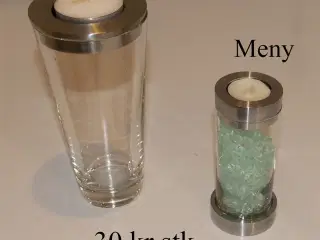 Glas lysestager