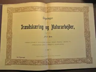 tegninger til træudskæring og naturarbejder , af n