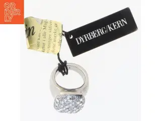 Sølvring med krystaller fra Dyrberg Kern (str. 51 mm)