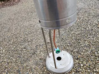 Terrassevarmer rustfri kun brugt en gang