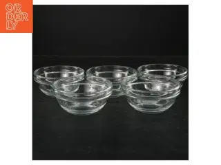 Sæt af 5 glaskåle (str. Ø 10 cm)