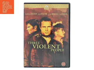 Three Violent People [dvd] med Charlton Heston (DVD)