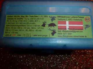 JAGTAMMUNITION CAL. 300 WIN. MAG.