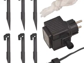 Oppustelige snemænd julefamilie LED IP44 240 cm