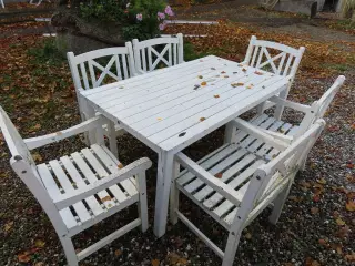 Havebord med 6 stk. stole JUTLANDIA