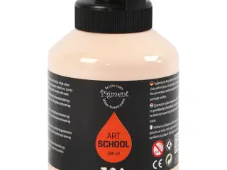 Art Akrylmaling, halvblank, dækkende, lys pudder, 500ml/ 1 fl.