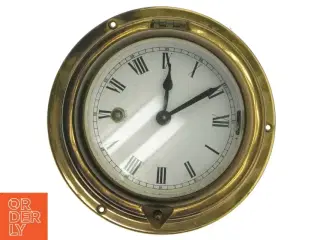 Vintage messing søvægur (str. Ø 15 cm)