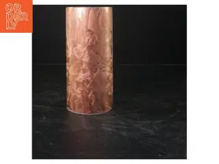 Rund kobber lampe (str. 20x9 cm)