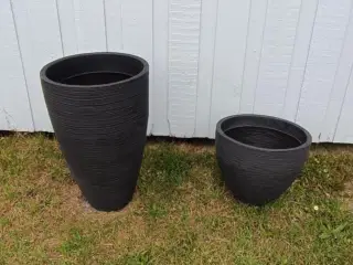 Plantekrukker med riller i plastik