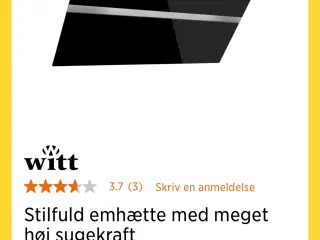 WITT Emhætte -NY-