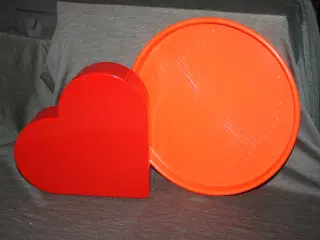 Hjerte Dåse i plast Serveringsbakke i plast