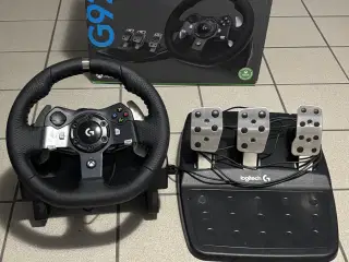 Logitech G920 rat og pedalsæt
