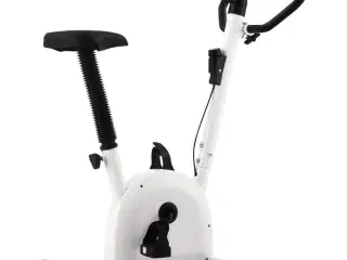 Motionscykel med båndmodstand hvid