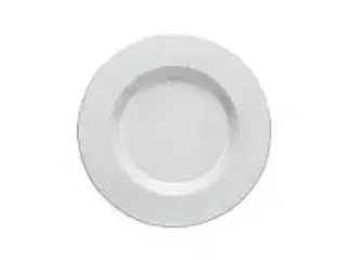 9 stk. Tallerken hvid m/fane 230 mm Plano Costa Nova