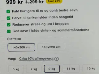 Tyngdedyne med betræk