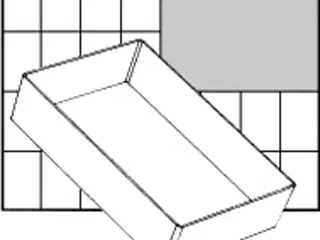 Basisindsats, nr. A6-1, H: 47 mm, str. 157x109 mm, 1 stk.