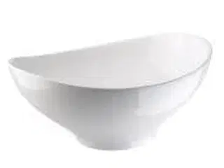 4 stk. Serveringsskål oval 370 x 330 x 135  mm hvid porcelæn