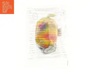 Regnbuefarvet bamse i plastikpose fra Ty (str. 10 cm)