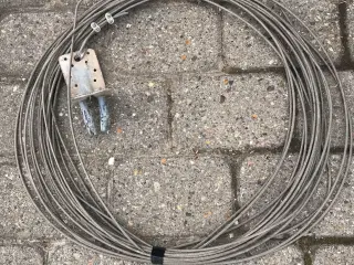 Rustfri stålwire, diameter 4 mm, 30 M