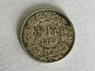 1/2 Franc Switzerland 1929