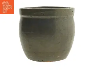 Keramikpotte med afløbshul (str. Ø. 17,5 cm. længde. 16 cm)