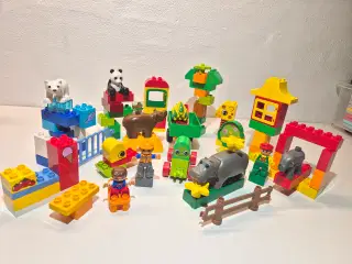 Duplo Zoo med Dyr samt mange forskellige figurer