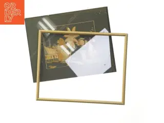 Billede i ramme med landskabsmotiv (str. 28,5x23 cm)