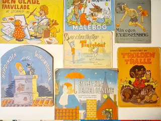 27 Retro/Antik Blandede Børnebøger 