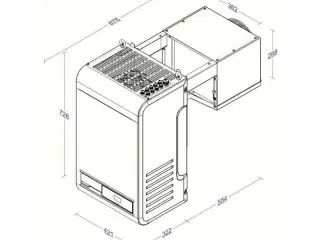 Professionel væg fryseaggregat – 50 Hz