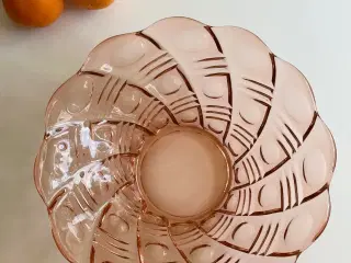 Rosa glasskål