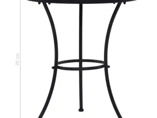 Bistrobord med mosaikdesign keramisk 60 cm orange/grå