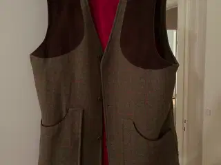 Tweed vest i str L