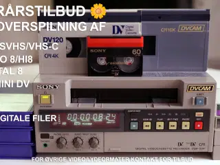 Forårstilbud på overspilning til digitale filer.